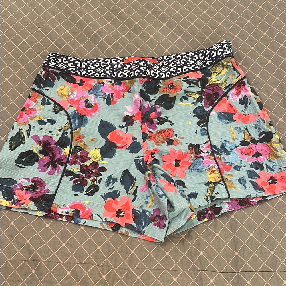 Anthropologie Cartonnier Floral Women's Shorts Size 6